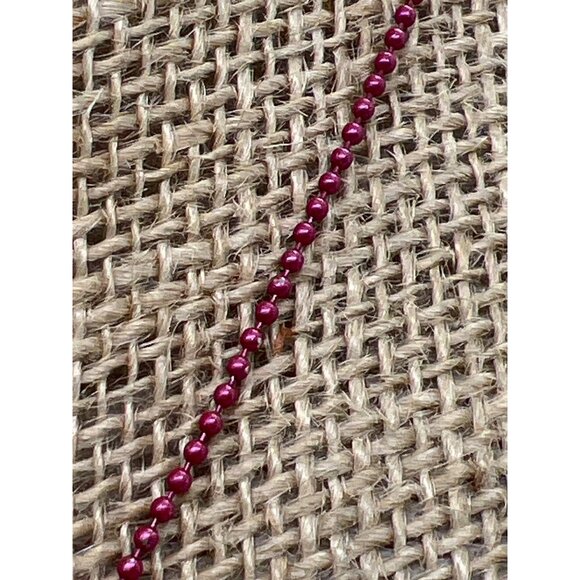 Disney Minnie Mouse Necklace Red Princess Dress Rhinestone Ball Chain 18" - Picture 3 of 4